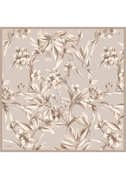 Çiçek Desenli Saf Ipek Sura Eşarp 9304 - 32 fırsatları