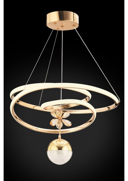 Istanbul Avize Gold Cherry Beyaz Power Ledli Modern LED Avize
