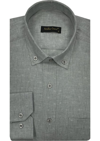 Uzun Kol Klasik Erkek Gömlek 7336