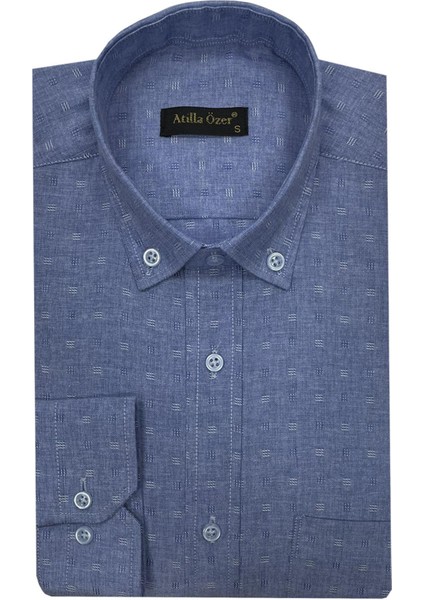 Uzun Kol Klasik Erkek Gömlek 7336