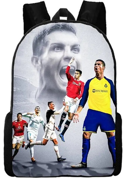 Cristiano Ronaldo Erkekler Futbol Sırt Çantası Çocuklar Sırt Çantası Anime Sırt Çantası Seyahat Sırt Çantası Genç Erkek Mochila Doğum Günü Hediyesi: 1C1-C3D (Yurt Dışından)