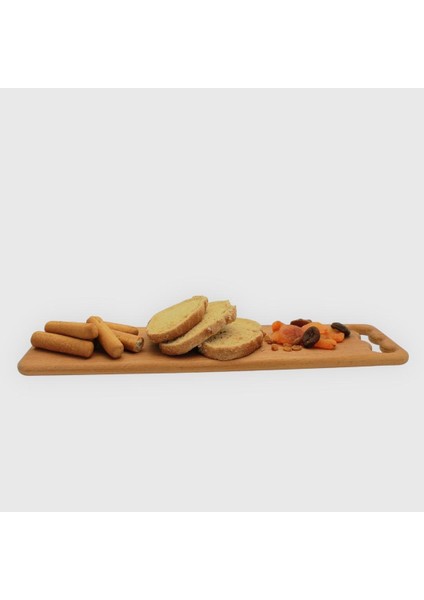 Fırınlanmış Kayın Ağacından Ekmek Kesme / Sunum Tahtası