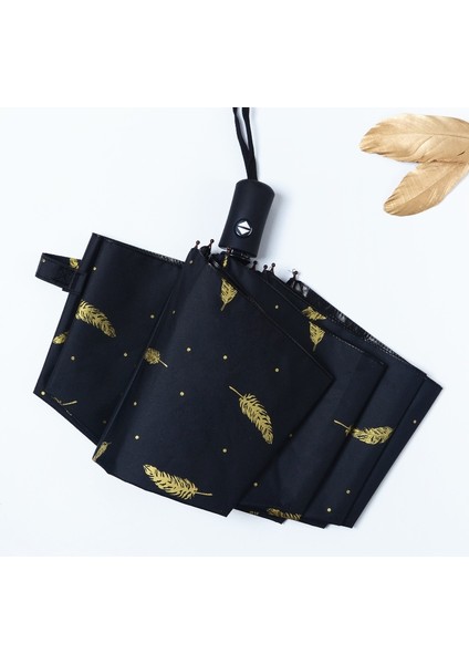 Güneş Kremi Uv Güneş Şemsiyesi Şemsiye Yağmur ve Güneşli Çift Kullanımlı (Yurt Dışından)