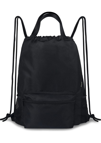 Kadınlar Için Sırt Çantası Erkek Spor Salonu Drawstring Çantaları Seyahat Yürüyüş Plajı Işi, Siyah Honeycilik Deseni (Yurt Dışından)