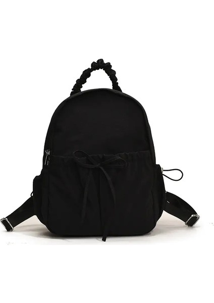 Basit ve Çok Yönlü Çizim Dikme Yay Büyük Kapasiteli Sırt Çantası Kişiselleştirilmiş Işlemeli Ad Naylon Sırt Çantası Renk: Siyah/boyut: Isme Gerek Yok (Yurt Dışından)