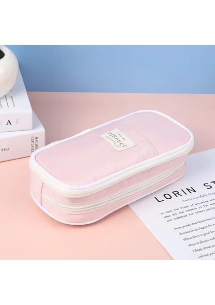 Kalem Kılıfı Kırtasiye Okul Ofisi Büyük Kapasiteli Kalem Kılıfları Tedarikleri Poşet Ofis Masası Depolama Çantaları Öğrenciler Çocuk Kalem Casecolor: Siyah (Yurt Dışından)