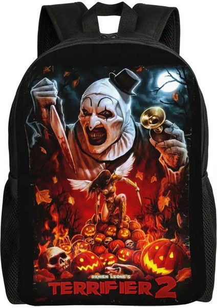 Özel Korku Cadılar Bayramı Filmi Terrier Palyaço Sırt Çantası Kadın Erkekler Moda Okul Kolej Çantaları Için Kitap Çantası Renk: 7/boyut: 16 Inç (Yurt Dışından)