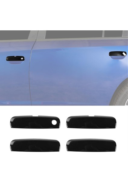 Araba Dış Kapı Kolu Döşeme Kapağı Dodge Charger 2011-2021 Dış Aksesuarlar Parlak Siyah (Yurt Dışından)