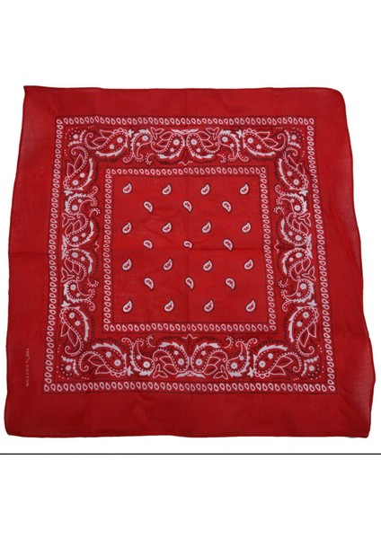 3'lü Bandana Seti Paisley Erkek ve Kadın 57 x 57 cm Siyah + Kırmızı + Lacivert (Yurt Dışından) fiyatları