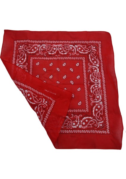 3'lü Bandana Seti Paisley Erkek ve Kadın 57 x 57 cm Siyah + Kırmızı + Lacivert (Yurt Dışından) modelleri