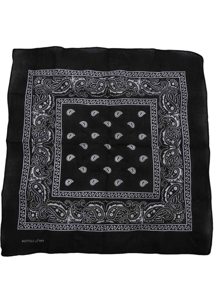 3'lü Bandana Seti Paisley Erkek ve Kadın 57 x 57 cm Siyah + Kırmızı + Lacivert (Yurt Dışından) indirimleri