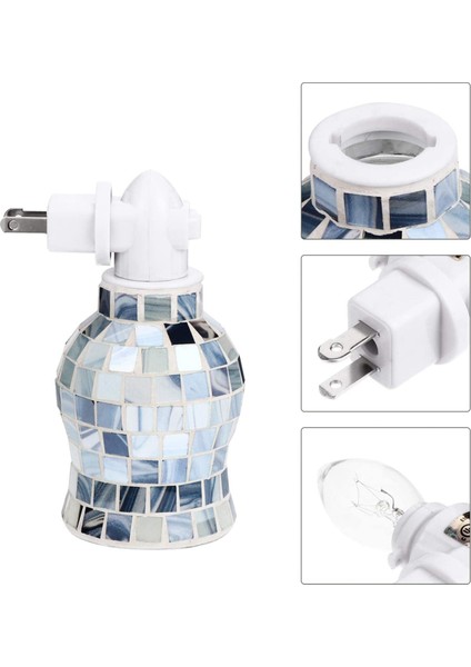 Mozaik Yaratıcı Gece Lambası Eriyen Balmumu Aromaterapi Uçucu Yağ Lambası Duvara Monte Duvara Monte Ev Abd Plug (Yurt Dışından)