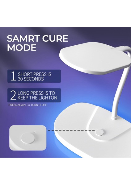 Uv Reçine Lambası - 12W Uv Reçine Lambası Reçine ve Mücevher Yapımı Için Silikon Pedli Katlanabilir Flaş Kürleme Lambası (Yurt Dışından)