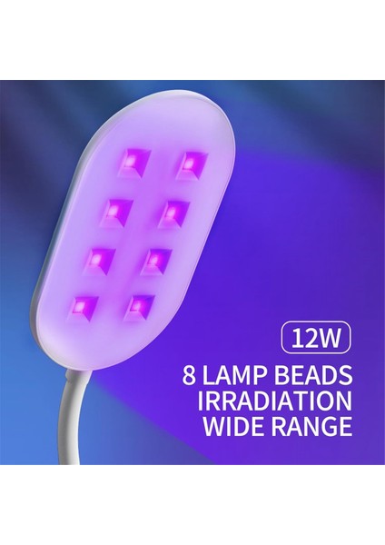 Uv Reçine Lambası - 12W Uv Reçine Lambası Reçine ve Mücevher Yapımı Için Silikon Pedli Katlanabilir Flaş Kürleme Lambası (Yurt Dışından)