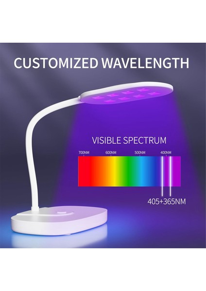 Uv Reçine Lambası - 12W Uv Reçine Lambası Reçine ve Mücevher Yapımı Için Silikon Pedli Katlanabilir Flaş Kürleme Lambası (Yurt Dışından)