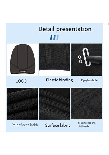 Zoyosports Kış Açık Hava Bisiklet Şapkası Bisiklet Kayak Rüzgar Geçirmez Şapka Sıcak Maske Toz Geçirmez Yüz Koruması Kapüşon, Siyah (Yurt Dışından) modelleri