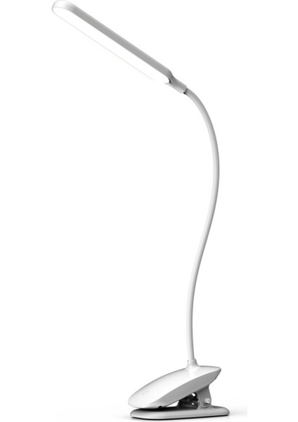 Klipsli LED Okuma Işığı USB Şarj Edilebilir Kitap Işıkları 3 Renk Modu ve Kademesiz Parlaklık Göz Bakımı Çalışma Masası Lambası (Yurt Dışından)