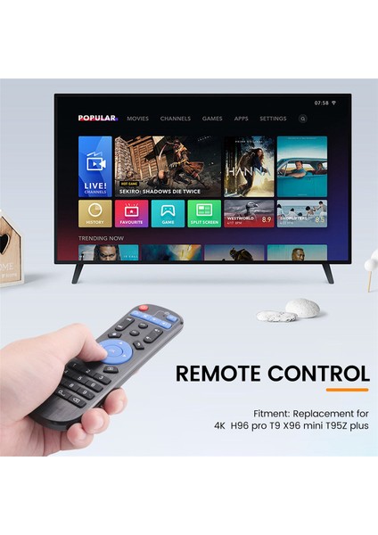 Mxq-4k Mxq H96 Pro T9 X96 Akıllı Tv Kutusu Için Yedek Uzaktan Kumanda (Yurt Dışından)