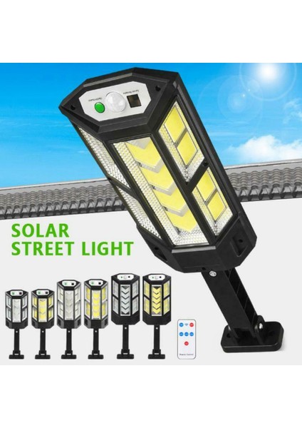 Açık Güneş Sokak Duvar Işığı Sensörü Pır Hareket LED Lamba Uzaktan Kumanda Bahçe -43SMD (Yurt Dışından)
