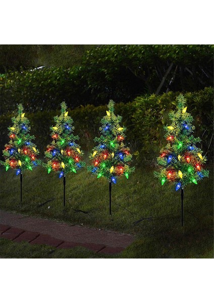4-Pack Güneş Küçük Noel Ağacı Işıkları Fener Mini Noel Ağacı Dış Yol Sundurma Yard Süslemeleri Için Işıkları ile (Yurt Dışından) modelleri