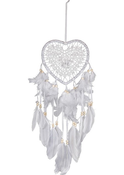 Kalp Boho Dream Catcher, LED Işık ile Kalp Şeklinde Dream Catcher Kolye Kızlar Için Boho Tarzı Dekorasyon Hediyeler (Yurt Dışından)