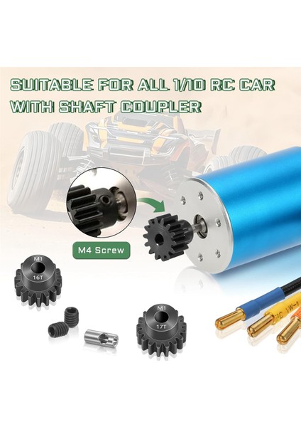 Pinyon Dişli Seti 5 Adet, 14T 15T 16T 17T 18T M1 Pinyon Dişli Metal Sertleştirilmiş Çelik Altıgen Anahtarlı 5mm Rc Motor Şaftına Uygun (Yurt Dışından)
