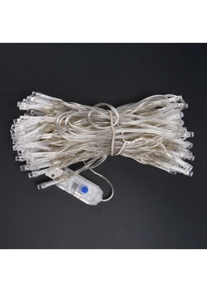 USB5V 10 Metre 100 Lamba Uzaktan Aydınlatma LED Bakır Tel Dize Mavi (Yurt Dışından)