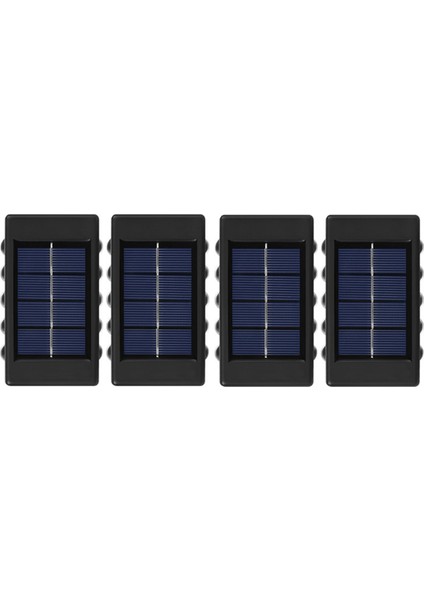 4 Adet Güneş Duvar Lambası Açık Su Geçirmez Güneş Enerjili Işık Yukarı ve Aşağı Ev Bahçe Dekorasyonunu Aydınlatır Güneş Işıkları, A (Yurt Dışından)