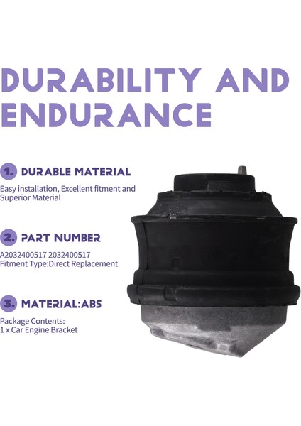 A2032400517 Mercedes Benz C230 C280 C350 CL500 CLK350 Için Araba Motoru Sağ Braketi 2032400517 (Yurt Dışından)