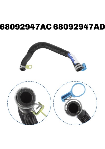 Araba Yağ Soğutucu Çıkış Hortumu Yağ Radyatör Hortumu 68092947AC 68092947AD Jeep Wrangler 2012-2018 Için (Yurt Dışından)