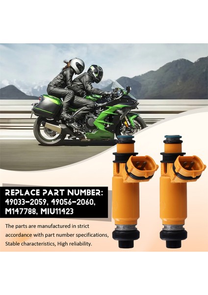 2 Adet Yakıt Enjektörü M147788 John Deere Kawasaki 49033-2059 49056-2060 (Yurt Dışından)