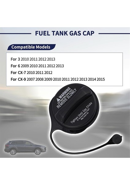 Araba Gaz Benzin Deposu Kapağı Iç Yakıt Deposu Kapağı GS3L-42-250B GS3L42250B Mazda 3 2010-2013 6 Cx-7 Cx-9 (Yurt Dışından)