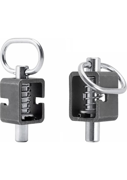 Römork Kapısı Mandalı, Yaylı Mandal Kilidi, Düz Borulu Kaynaklı 5/8 Inç Yaylı Mandal Tertibatı 2 Paket (Yurt Dışından)