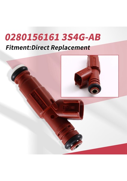 6 Adet Araba Yakıt Enjektörleri 0280156161 3S4G-AB Ford Mustang Jeep Wrangler Dodge 4.0l 1999-2004 (Yurt Dışından)