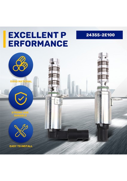 Yağ Kontrol Değişken Valf Zamanlaması Solenoidi 24375-2E100 24355-2E100 Hyundai Elantra Sonata Kıa Optima Egzoz Girişi (Yurt Dışından)
