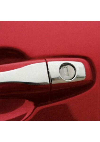 Araba Dış Kapı Kolu Kapağı Paslanmaz Çelik Trim Kapağı Araba Kapısı Anahtar Deliği Kapağı Trim Sticker Peugeot 2008 Için (Yurt Dışından)