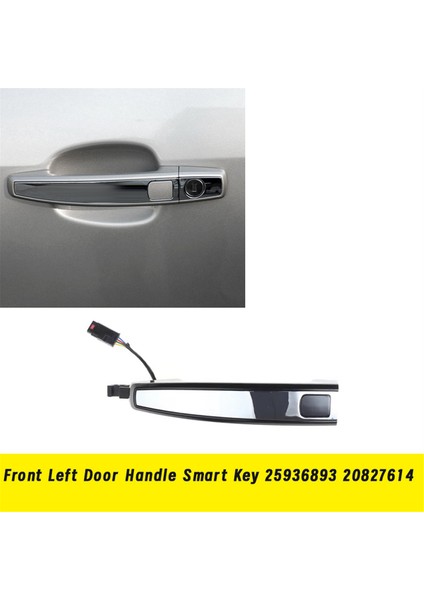 Ön Sol Kapı Kolu Akıllı Anahtar 25936893 20827614 Buick Regal Encore Chevrolet Camaro Malibu Krom Kapı Kolu (Yurt Dışından)