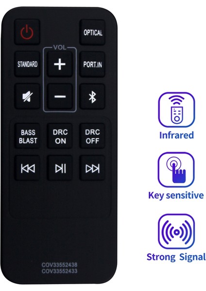 COV33552438 COV33552433 Lg 2.0 Kanal Kompakt Ses Çubuğu Sk1 Için Uzaktan Kumanda Değişimi (Yurt Dışından)