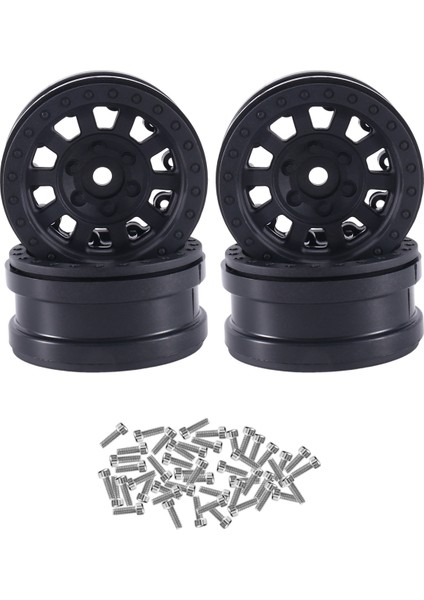4 Adet Plastik Beadlock 1.9 Tekerlek Göbeği Jant 1/10 Rc Paletli Araba Eksenel SCX10 Wraith RR10 Capra RBX10 Traxxas Trx4,3 (Yurt Dışından)