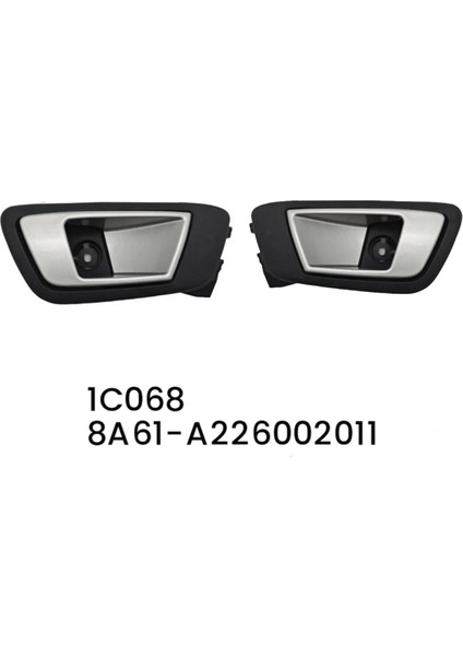 Araba Arka Iç Kapı Kolu Montajı Iç Çekme Kolu 8A61-A22601 8A61-A22600 Ford Fiesta 2009-2014 Için (Yurt Dışından)