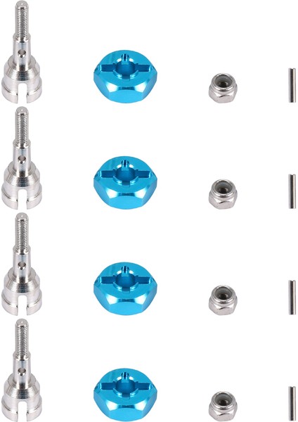 Tekerlek Dönüşüm Seti Aks ve 12MM Altıgen Dalış Göbeği 1/10 Yolda Wltoys 1/18 A959 A969 A979 A959B A969-B Rc Araba Yükseltme Parçaları (Yurt Dışından)
