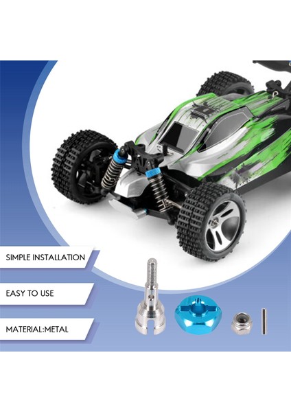 Tekerlek Dönüşüm Seti Aks ve 12MM Altıgen Dalış Göbeği 1/10 Yolda Wltoys 1/18 A959 A969 A979 A959B A969-B Rc Araba Yükseltme Parçaları (Yurt Dışından)