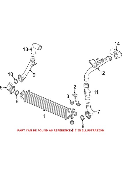17291-5AA-A01 Honda Civic 2016-2020 (1.5l Turbo Modelleri) Için Yeni Ön Ara Soğutucu Çıkış Borusu (Yurt Dışından)