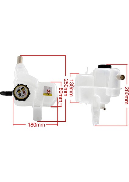 Yeni Yüksek Kaliteli Araba Motor Soğutma Suyu Genleşme Tankı Yardımcı Su Tankı YL8Z8A080AE BL8Z8A080A Kuga Için (Yurt Dışından)