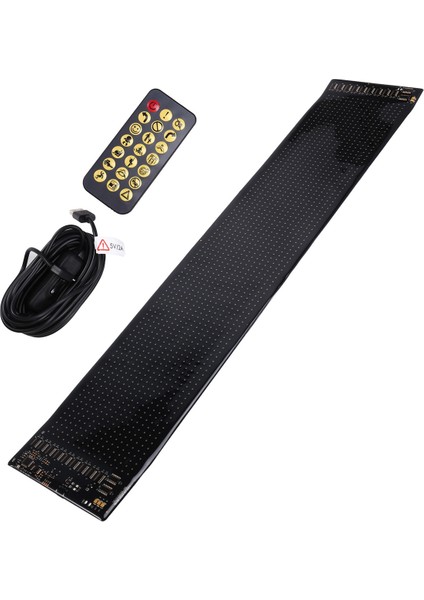 USB Araba Kamyon Ekranı 16X96 LED Matris Piksel Panel Işık Bluetooth Uygulaması Araba Işaret Animasyonu Araba Için Programlanabilir (Yurt Dışından)