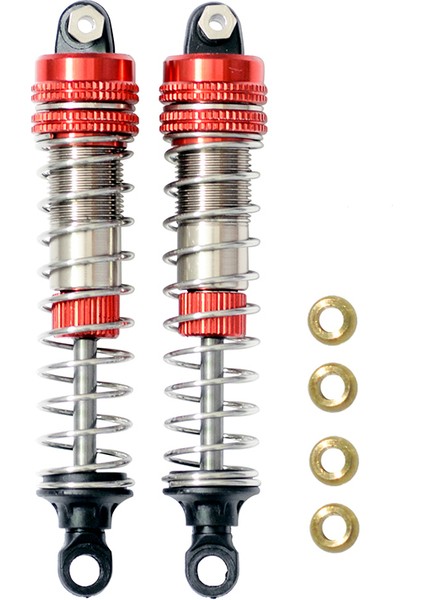 2 Adet Ön Arka Amortisör Xlh 9115 S911 9116 S916 9125 1/10 1/12 Rc Araba Yükseltme Aksesuarlarına Uygun, Kırmızı (Yurt Dışından)