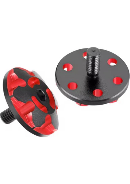 2 Adet Metal M3 Kuyruk Kanadı Conta Sabitleme Vidaları 1/8/1/10 Rc Araba Yükseltme Parçaları Aksesuar Stili A Siyah Kırmızı (Yurt Dışından)