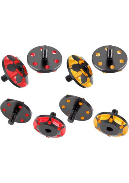 2 Adet Metal M3 Kuyruk Kanadı Conta Sabitleme Vidaları 1/8/1/10 Rc Araba Yükseltme Parçaları Aksesuar Stili A Siyah Kırmızı (Yurt Dışından)