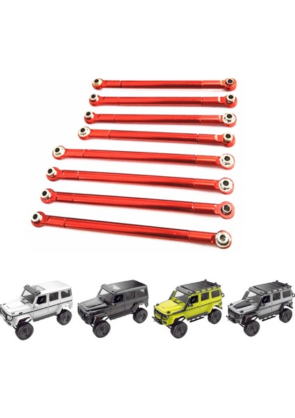 MN86S MN86 MN86KS MN86K Mn G500 Yükseltme Parçaları Için 8 Adet Metal Çekme Çubuğu Bağlantı Çubuğu Bağlantısı 1/12 Rc Araba Aksesuarları, Titanyum (Yurt Dışından)