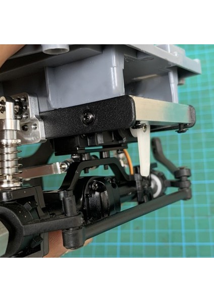 Wpl C14 C24 C24-1 C34 B14 B24 B16 B36 Mn D90 MN99S Rc Araba Yükseltme Parçaları Için Metal Tampon Montaj Braketi, Gümüş (Yurt Dışından)
